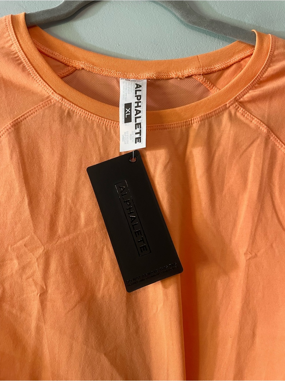 Alphalete Velocity Crop Tee - Peach - Picture 4 of 5